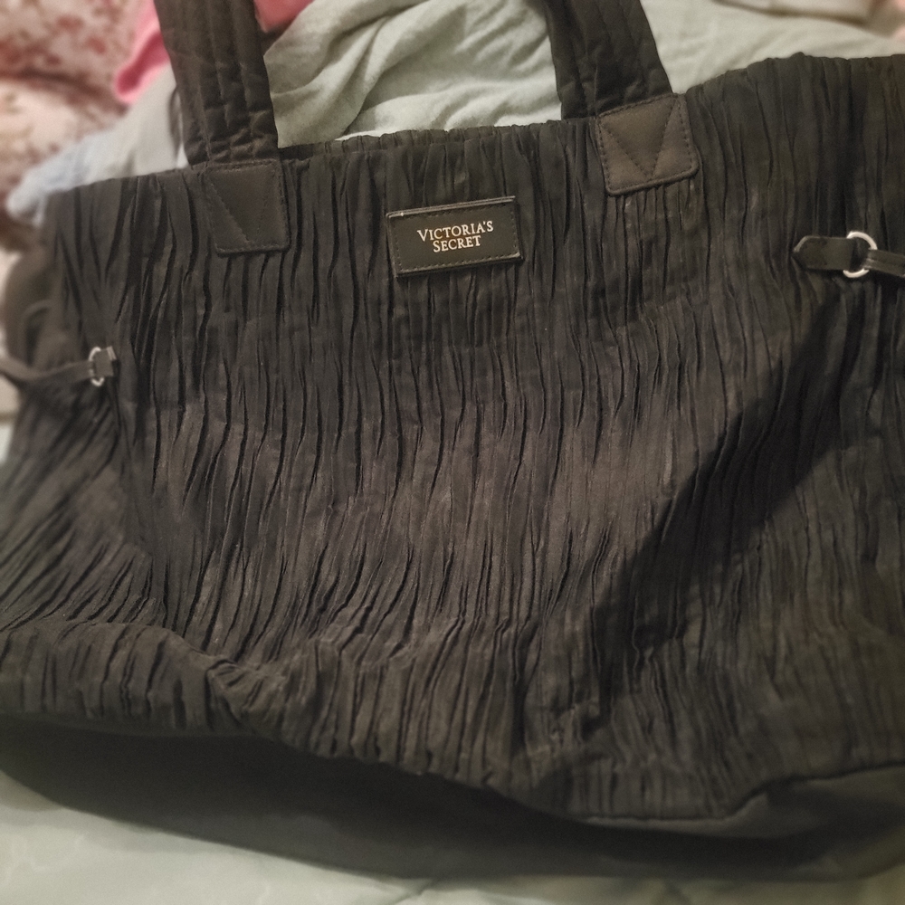 Victoria's Secret Textured Black Tote